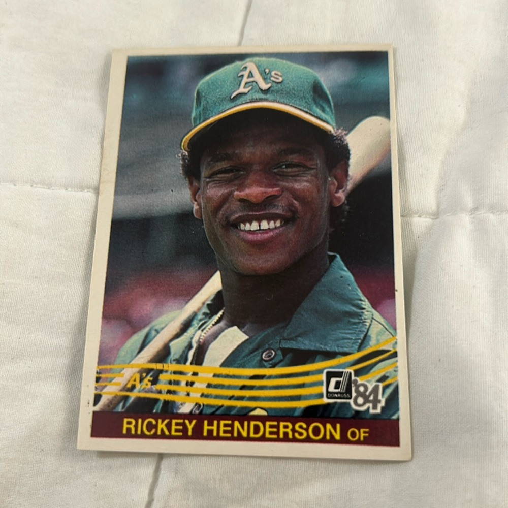 1984 Donruss Rickey Henderson.